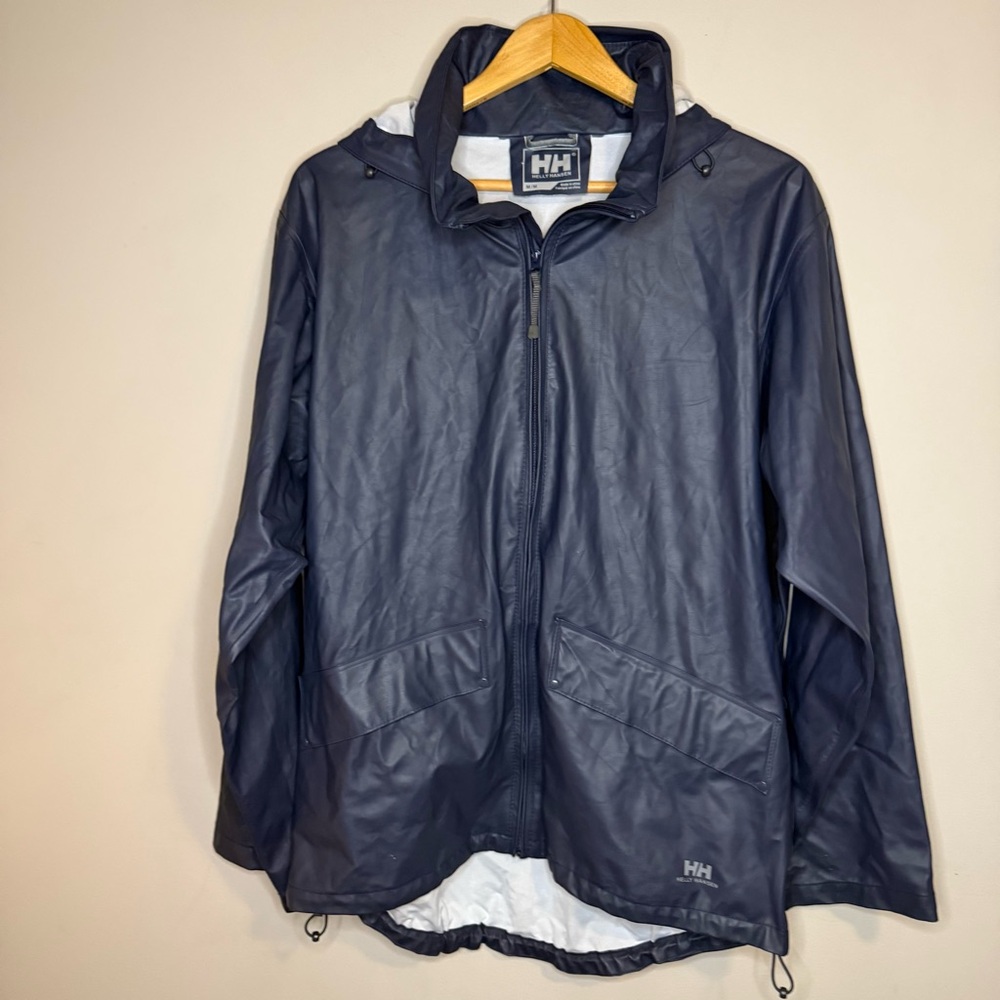 Helly Hansen Men's Dark Blue Raincoat MEDIUM